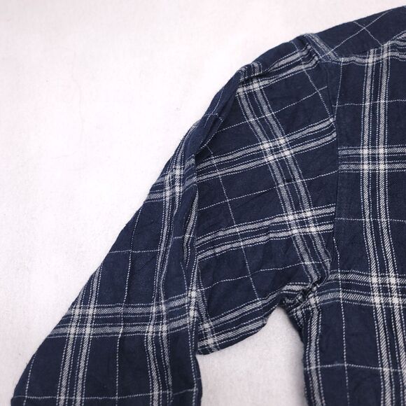 Hobbs Creek Tartan Flannel Casual Button Up Shirt Mens Size Small S Blue White - Picture 4 of 10
